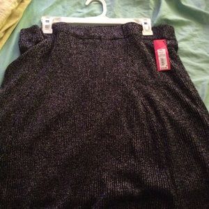 Black and silver skirt